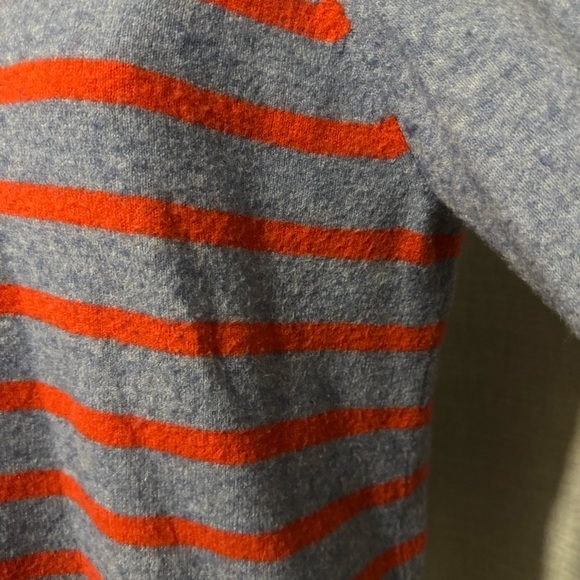 J Crew Sweater-Sz L-Tipped Turtle Neck-River/Sunset Striped-Merino/Alpaca/Poly - Picture 7 of 16